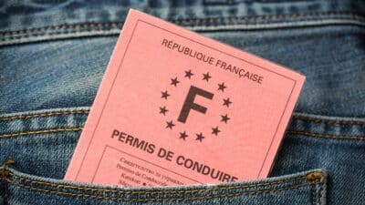 permis de conduire rose