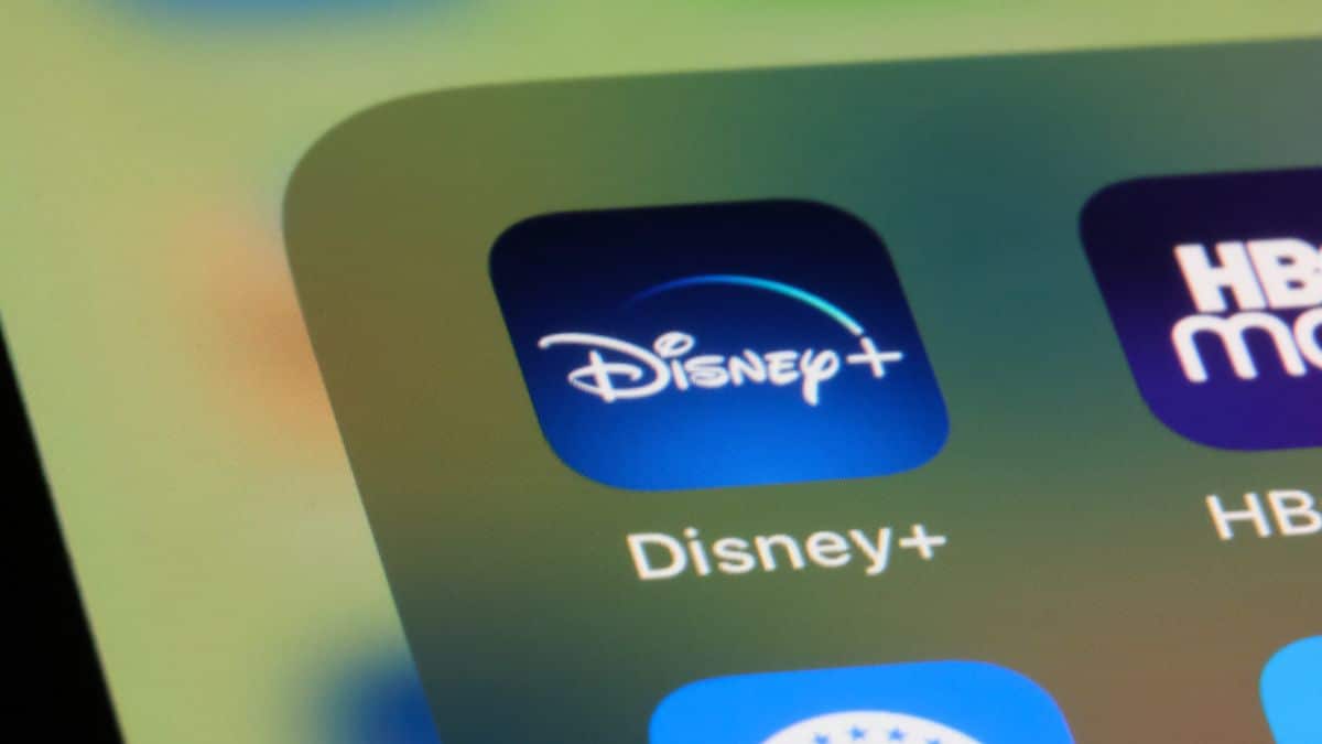 L'icône Disney+ sur un smartphone