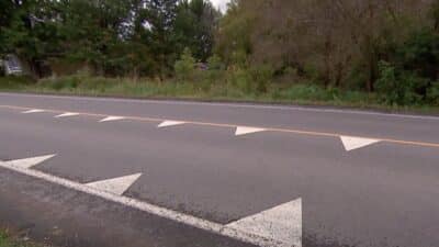 Les dents du dragon sur une route québécoise